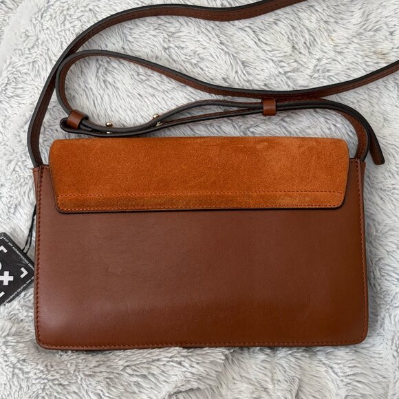 Chloe Faye Leather Suede Small Crossbody Bag - Picture 3 of 13